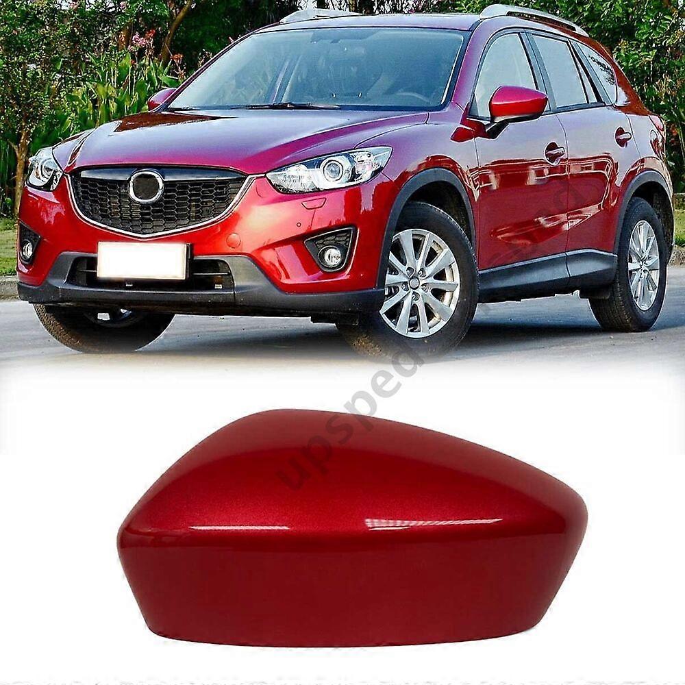 Red Left Driver Side Car Rearview Mirror Cap Cover For Mazda CX-5 CX5 2013-2014