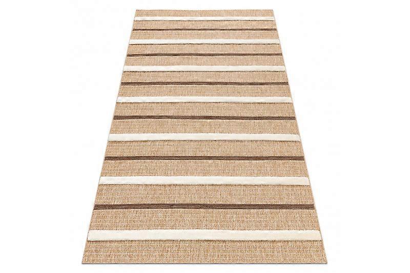 SPARK 0686A beige / cream carpet - Lines, sisal, structural