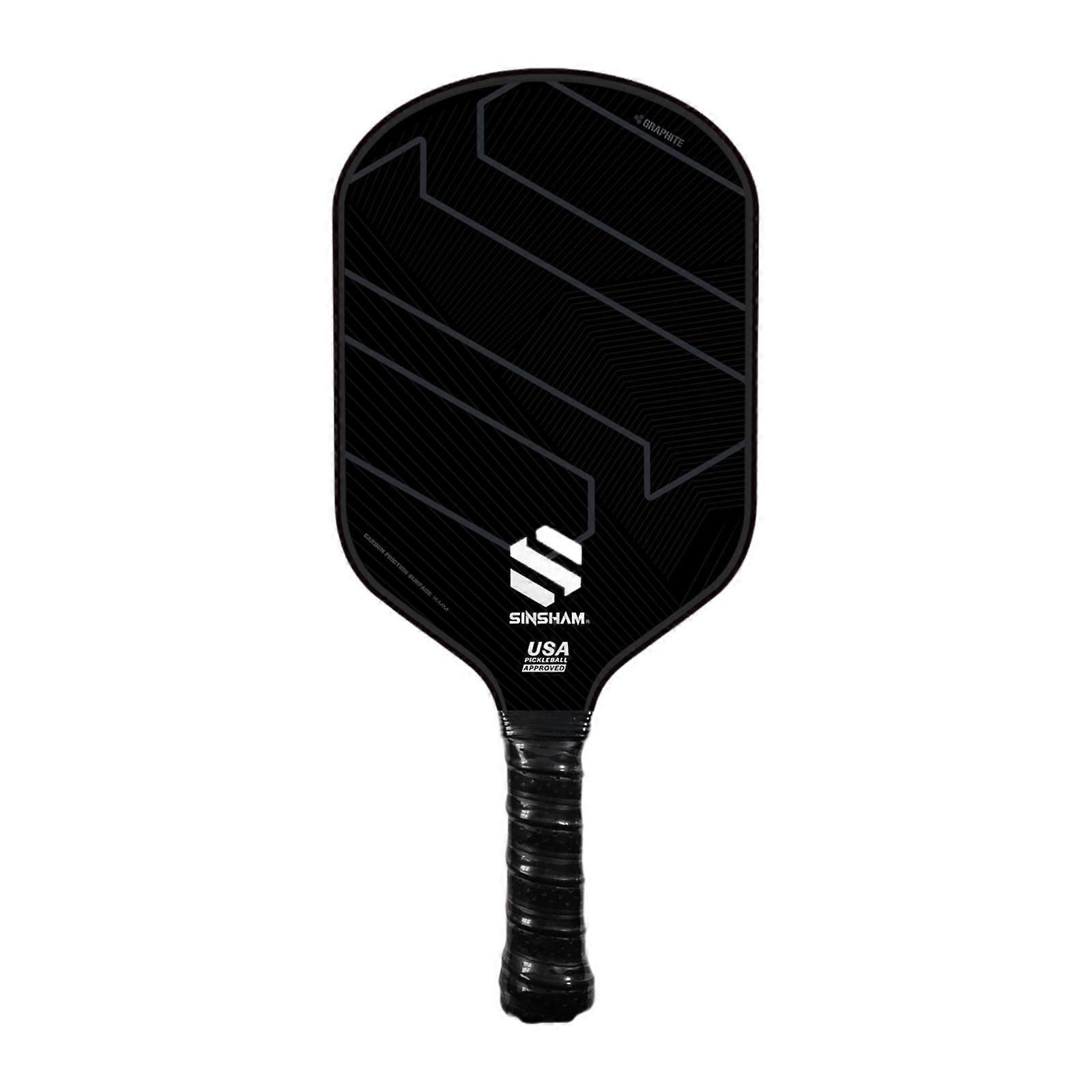 Raquette de pickleball en fibre de carbone Noyau de 16 mm d’épaisseur pour une précision d’équilibre élastique