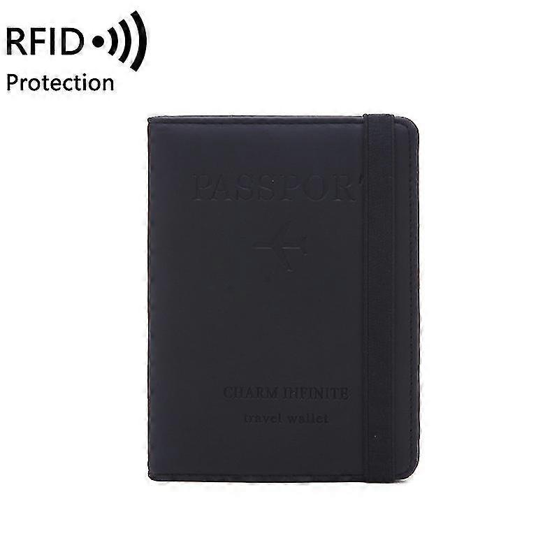 Passport Holder Passport Cover With Rfid Blocking Protector Travel Wallet Organiser Pu Leather Document Holder Credit Cards