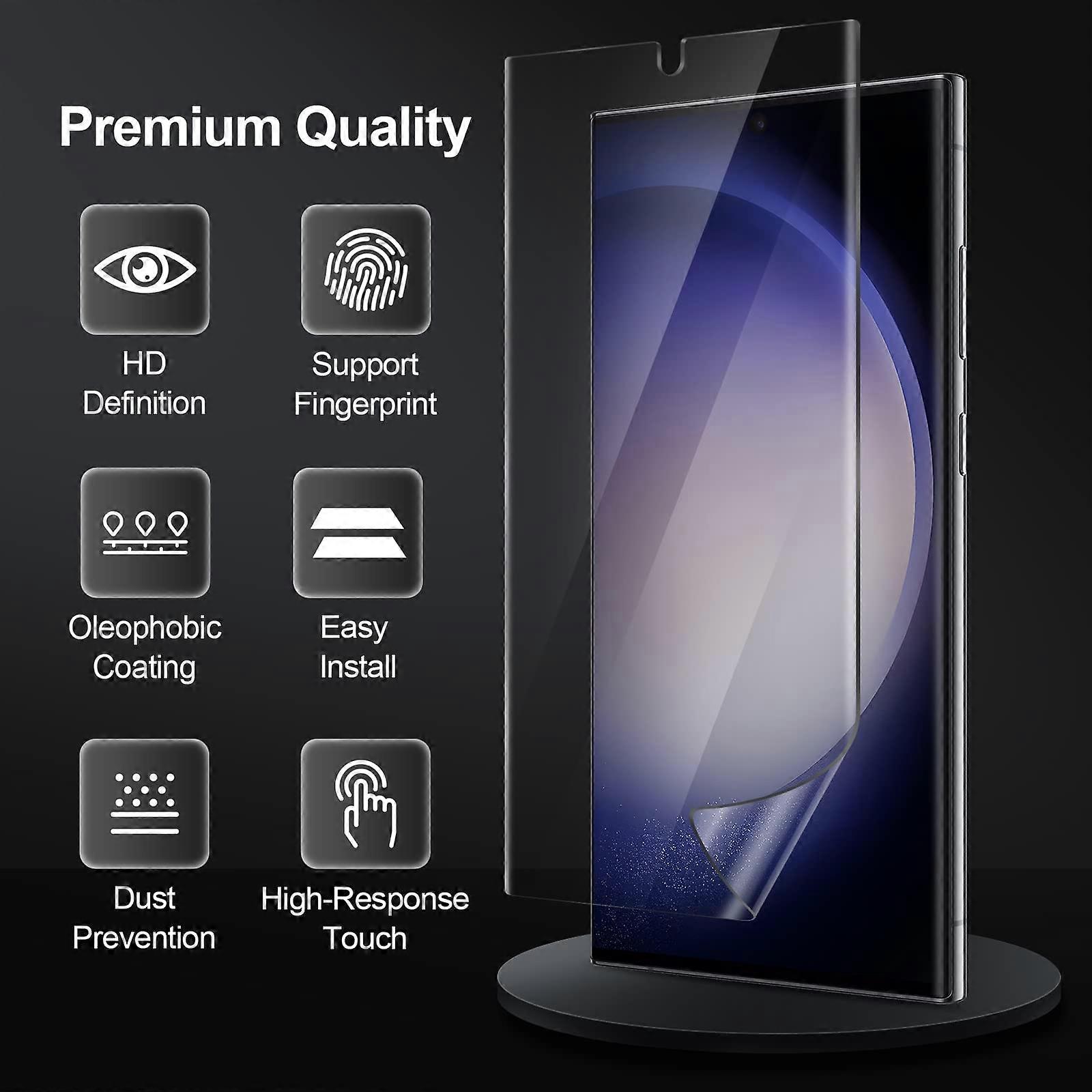 3-Pack Premium Screen Protector for Samsung S23 Clear