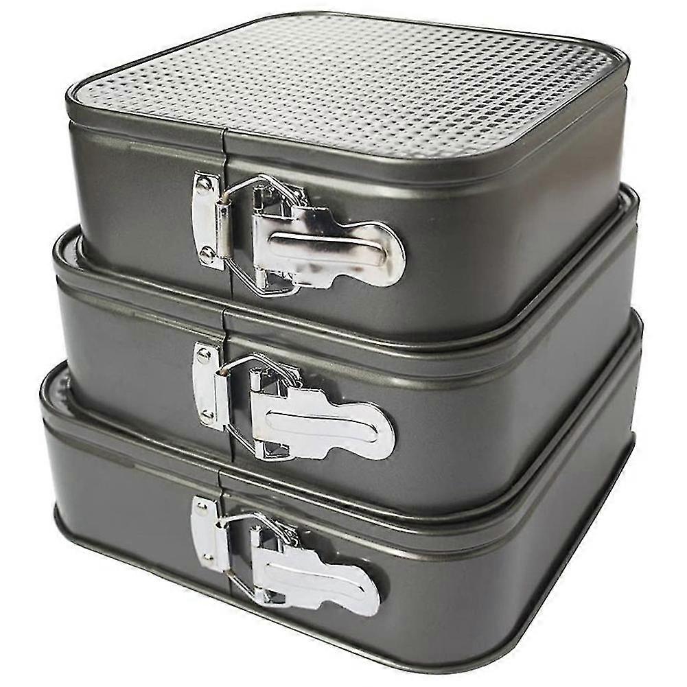 Square Springform Dessert Nonstick Leakproof Cake Bakeware Cheesecake , Baking Cheesecake Pans Set