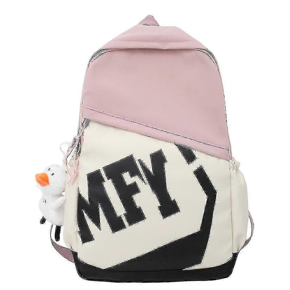 Student Backpack Korean Fashion Letter Couple Backpack High-capacity Computer Backpackx
