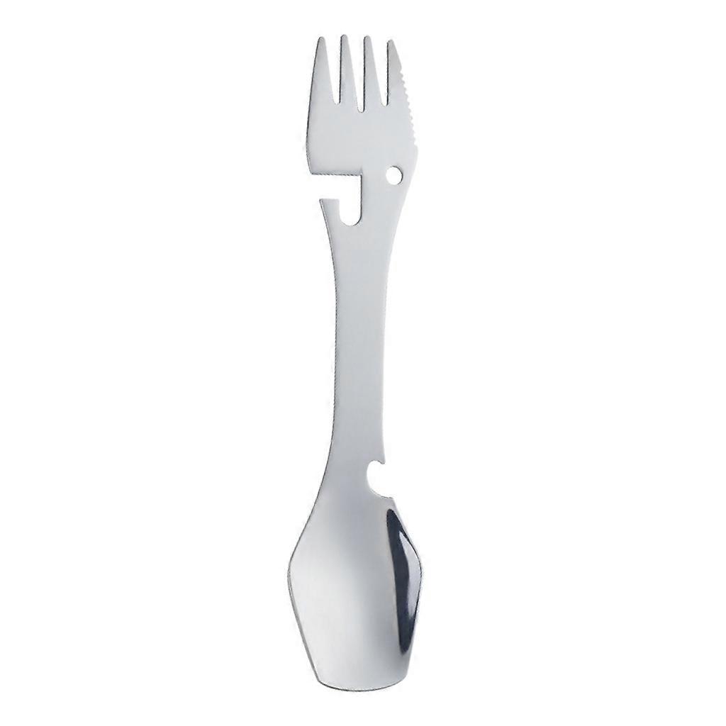 Multifunctional 4in 1 Utility Stainless Fork Spoon Cutlery Bottles Opener Tool