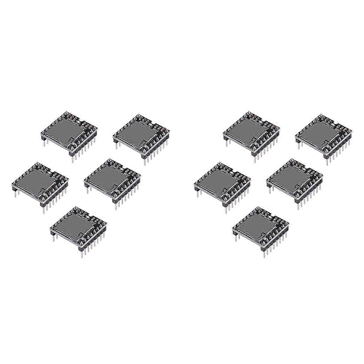 10st YX5200 MP3-spelare Ljudmodul MP3 Röstavkodningskort Stöder TF-kort U-Disk IO / Serial Por