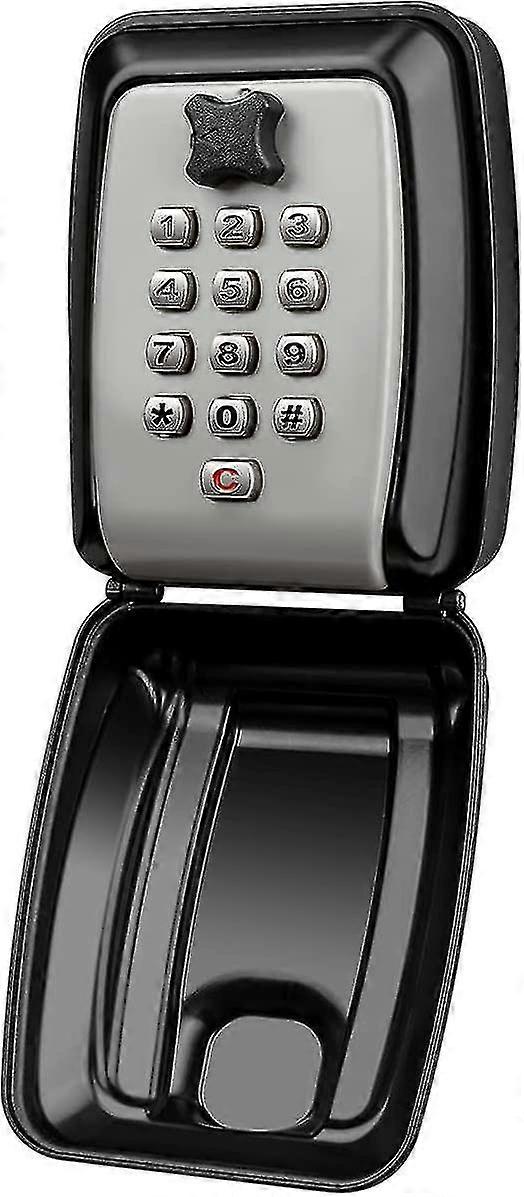 Waterproof Key Safe Box Wall-mounted Key Box Outdoor Key Box Safe Key Box Wall-mounted Key Safe Box1pcs-black