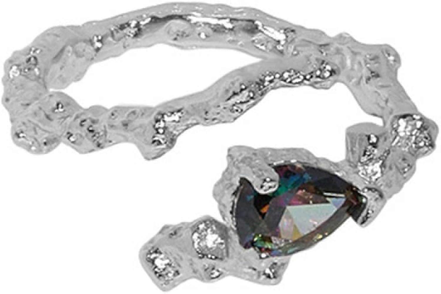 925 Sterling Silver, Open Adjustable Ring, Women'S Jewelry