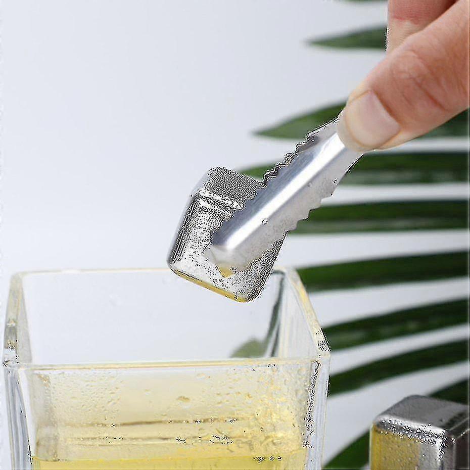 2024 304 Stainless Steel Ice Cube Reusable Chilling Frozen Rock Stone Ice Cube