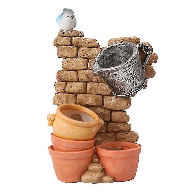 Micro Landscape Artificial Flowers Succulent Plants Pot Tiny Creative Flower Pot Holders Hanging Garden Design(Corner)