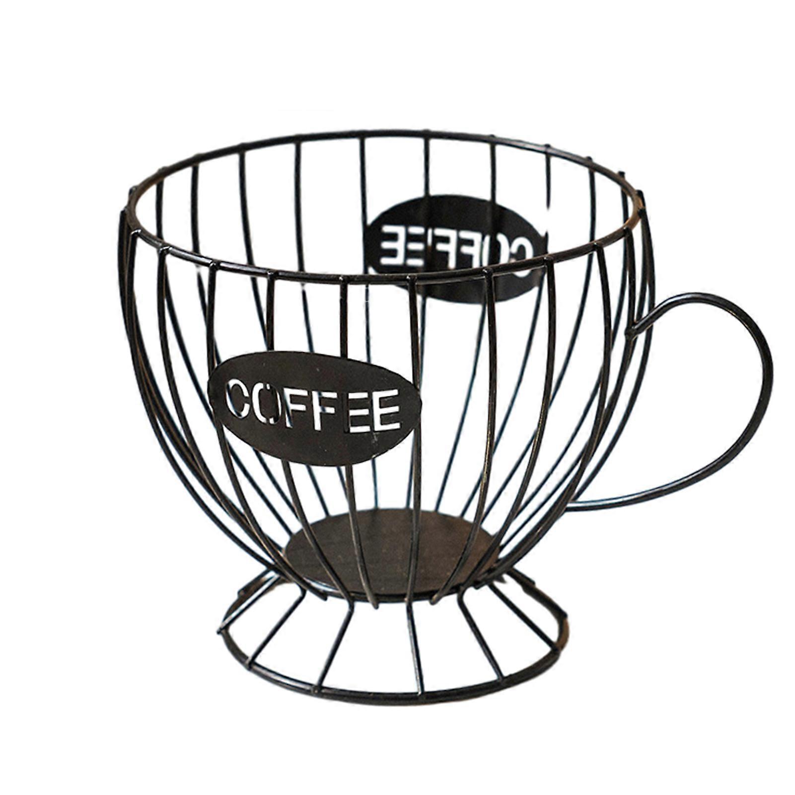 Stylish Metal Coffee Pod Rack Simple Wear Resistant Snack Organiser for Counter Desktop