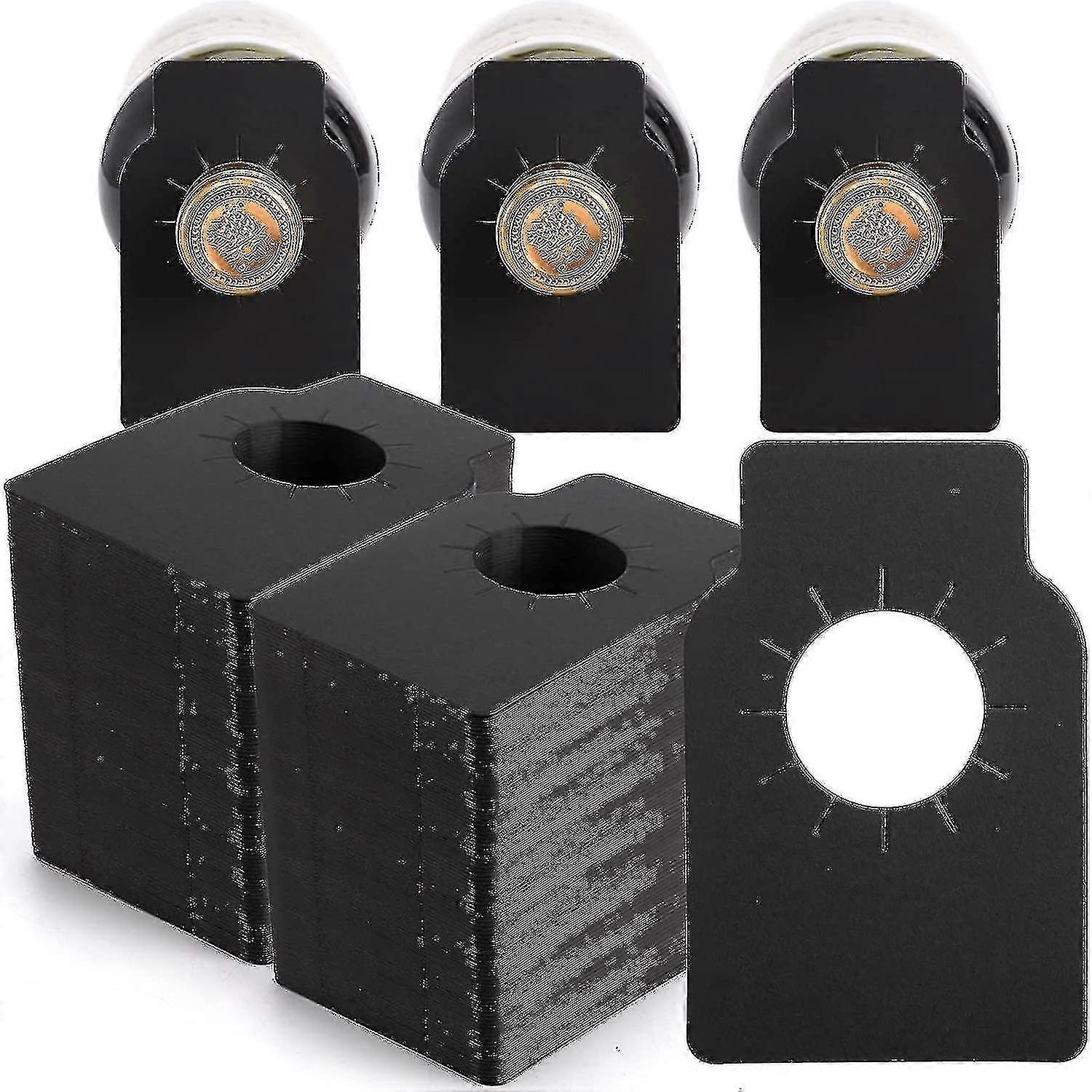 300 Pcs Bottle Tags Kraft, Cellar Labels, Reusable Plain Bottle Neck Tags