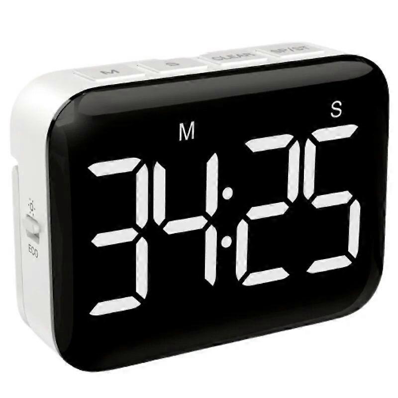 Home LED Digital Screen Kitchen Timer Large Display Digital Timer Square Cooking Count Up Countdown Alarm Clock