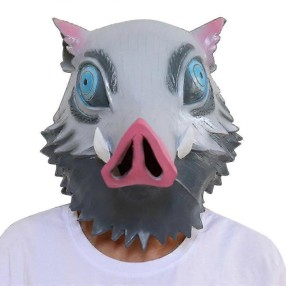 デーモンスレイヤーピッグマスクラテックスマスクハロウィーンコスプレファンシードレスパーティーマスク