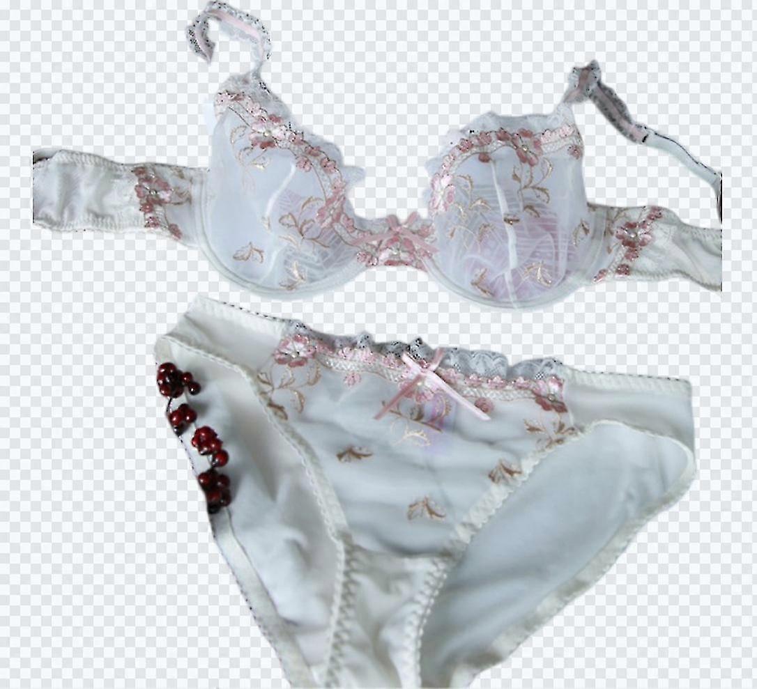 Conjunto transparente de encaje de ropa interior de mujer