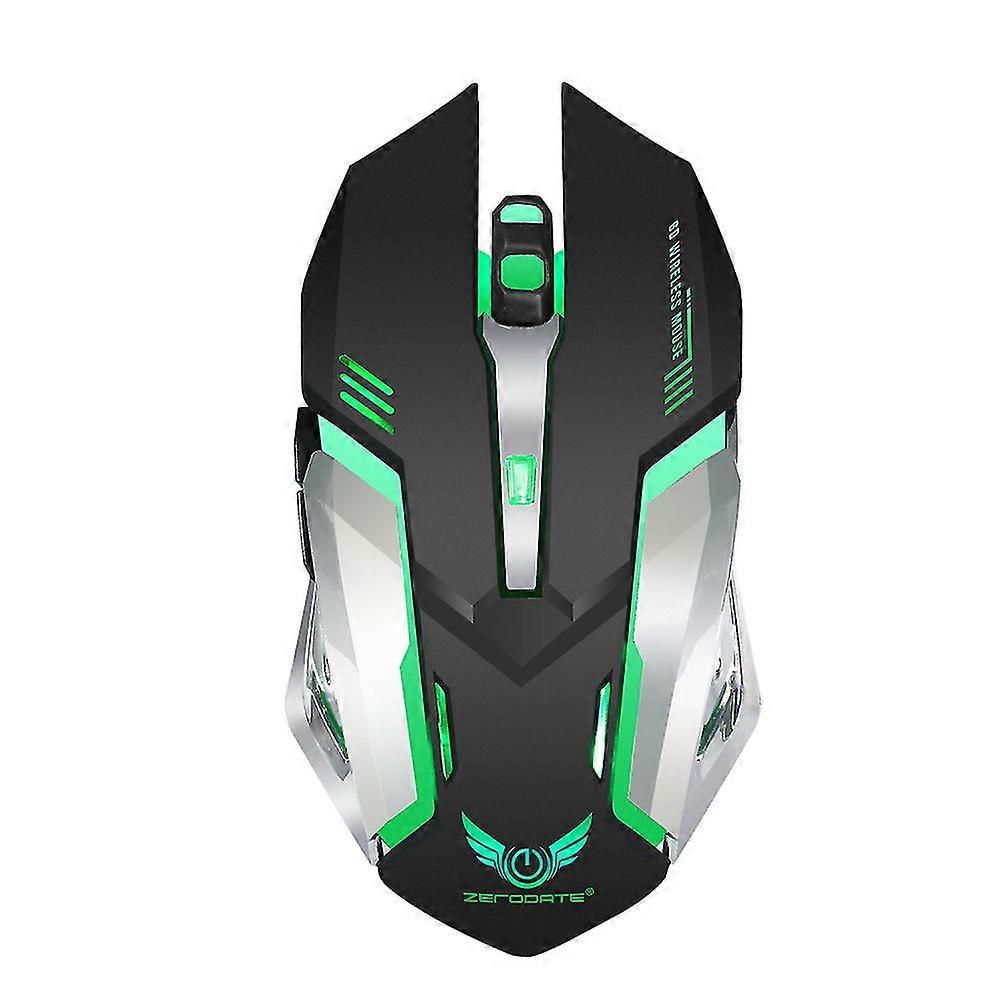 Shxx Gaming Mouse, Ergonomic Design 2.4g Rechargeable Wireless Mouse With Usb Receiver, Suitable For Notebook Computer Accessories-(black) A921-128