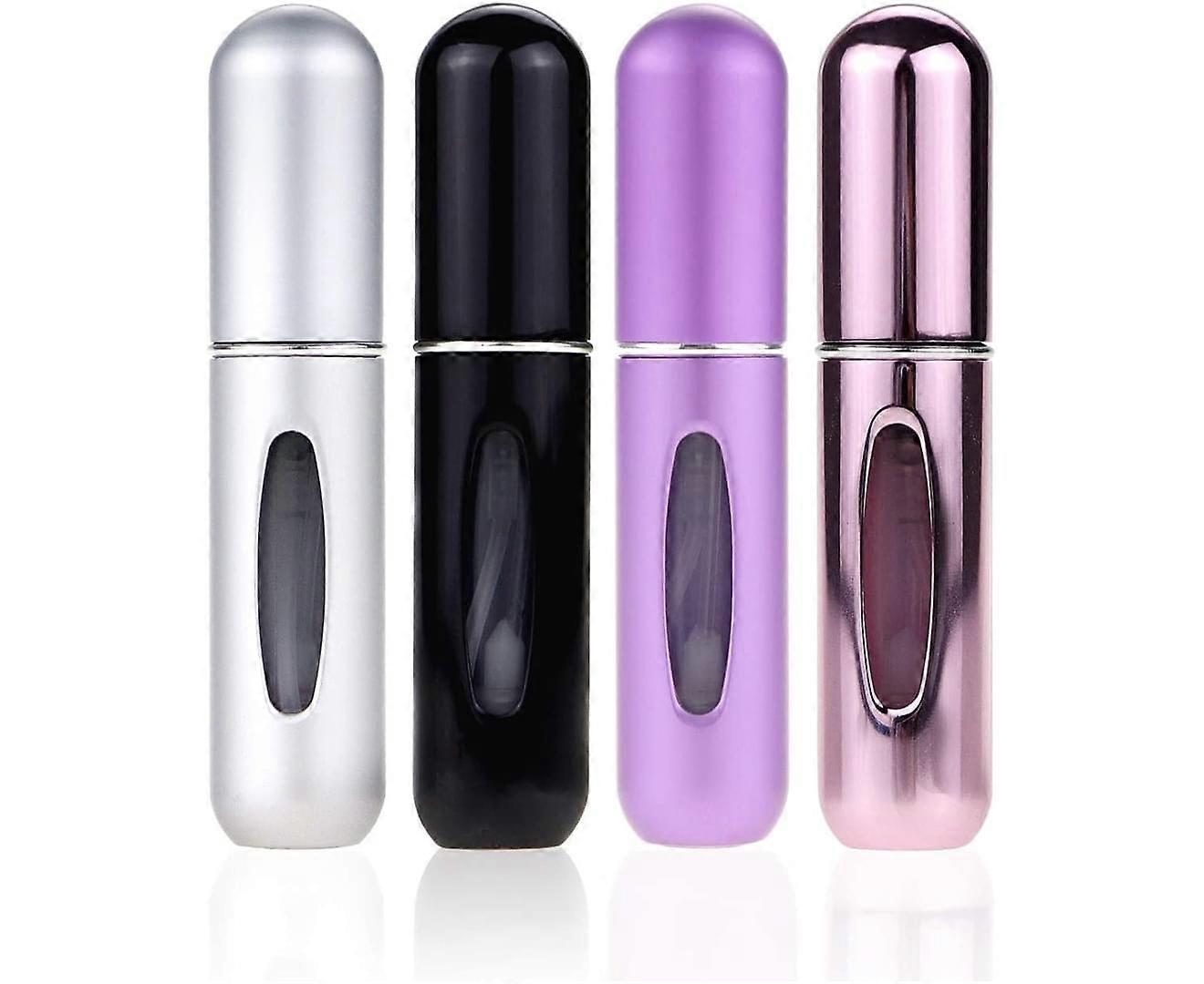 4-pack 5ml portable mini refillable perfume atomizer bottle, perfume atomizer refillable travel.