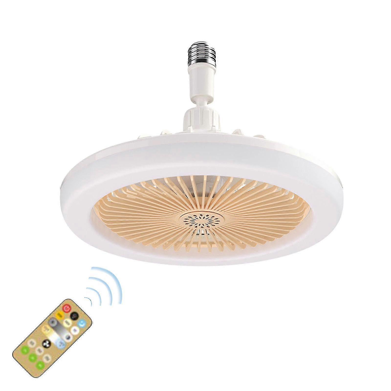 Ceiling Fan With Lights E27,enclosed Low Profile Fan Light,ceiling Light With Fan,hidden Electric Fan Lamp Fans & Cooling