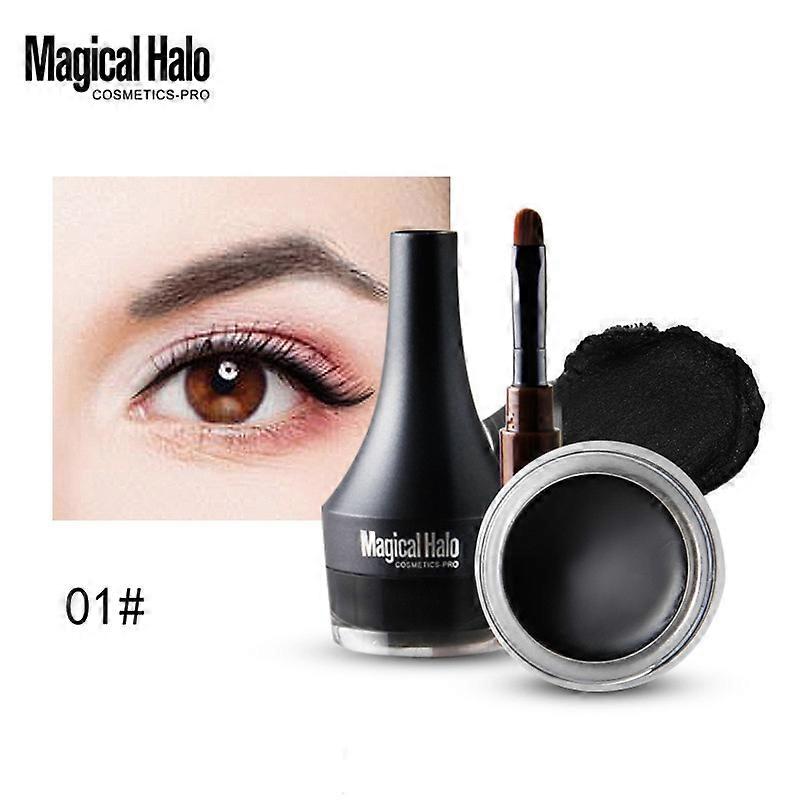 1PC Non-sticky Non-dizzy Eyeliner Cream Waterproof Smooth Long Lasting