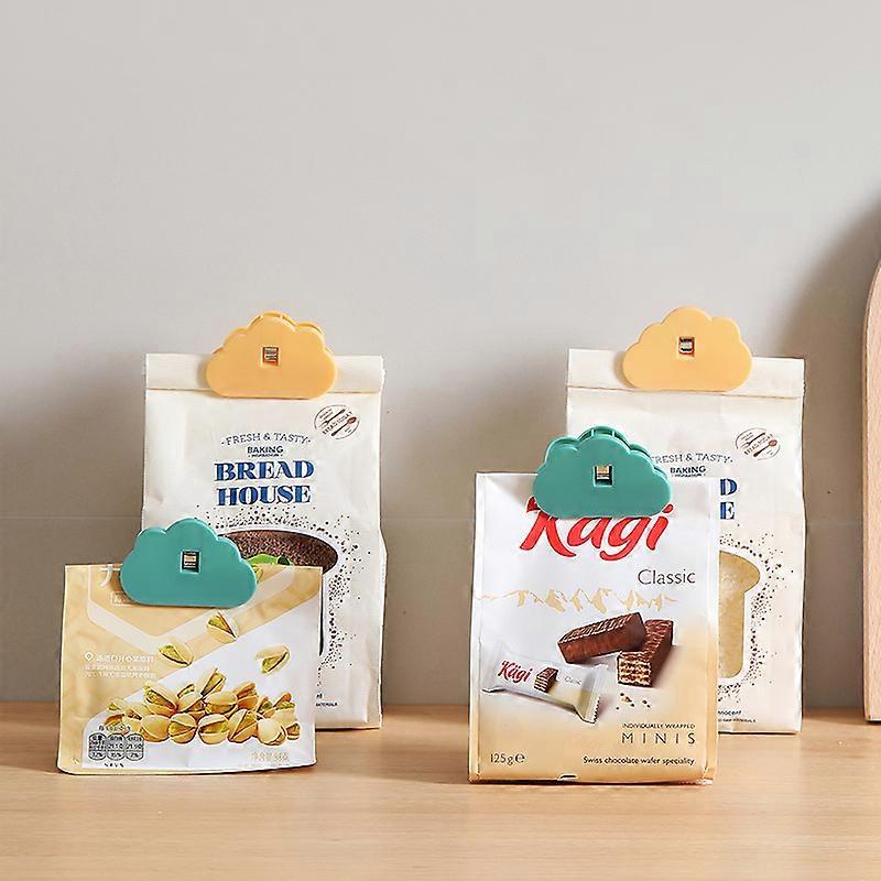 8PCS Cute Cloud-shaped Food Bag Sealing Clip Multipurpose