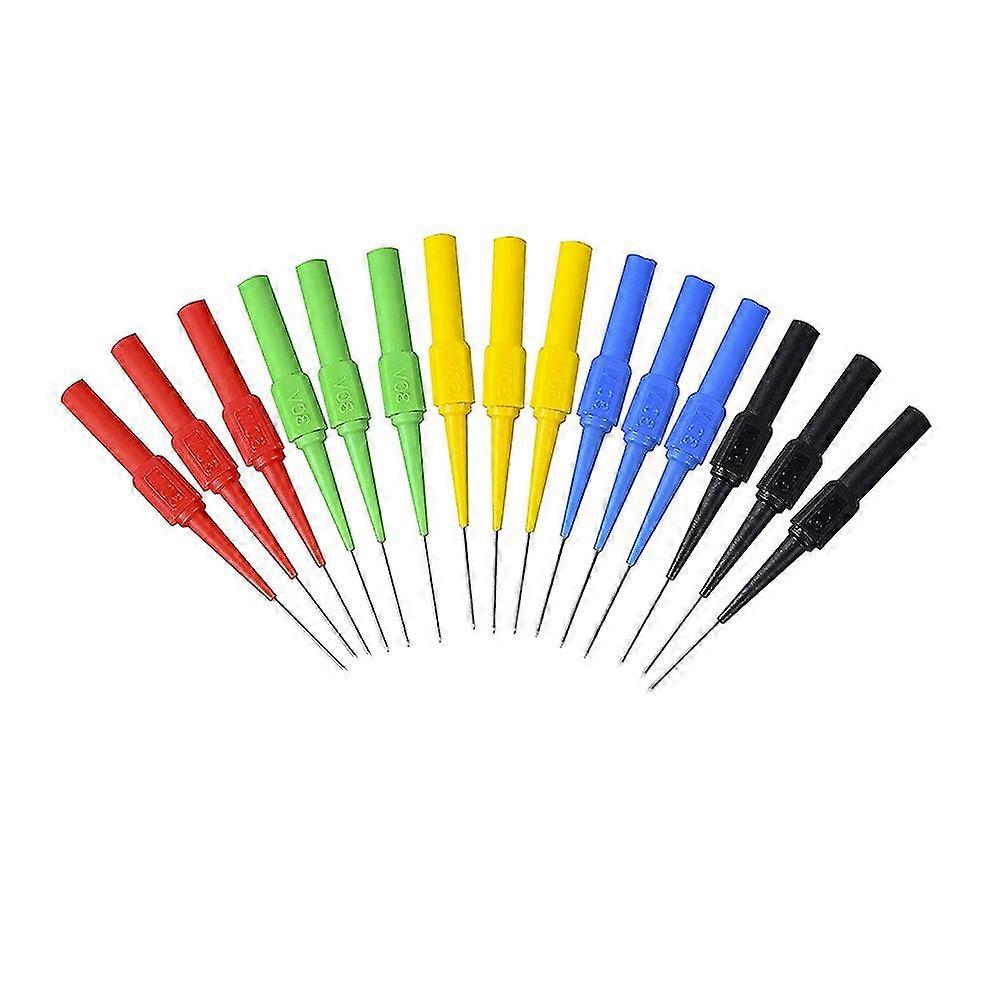 15 Pieces Non-Destructive Test Pin Insulation Wire Piercing Probes Set Back Probe Kit Electrical Pi