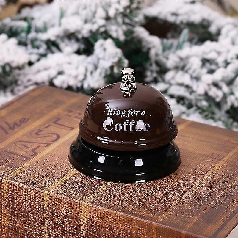 Desk Kitchen Service Call Bell Ring, Brown