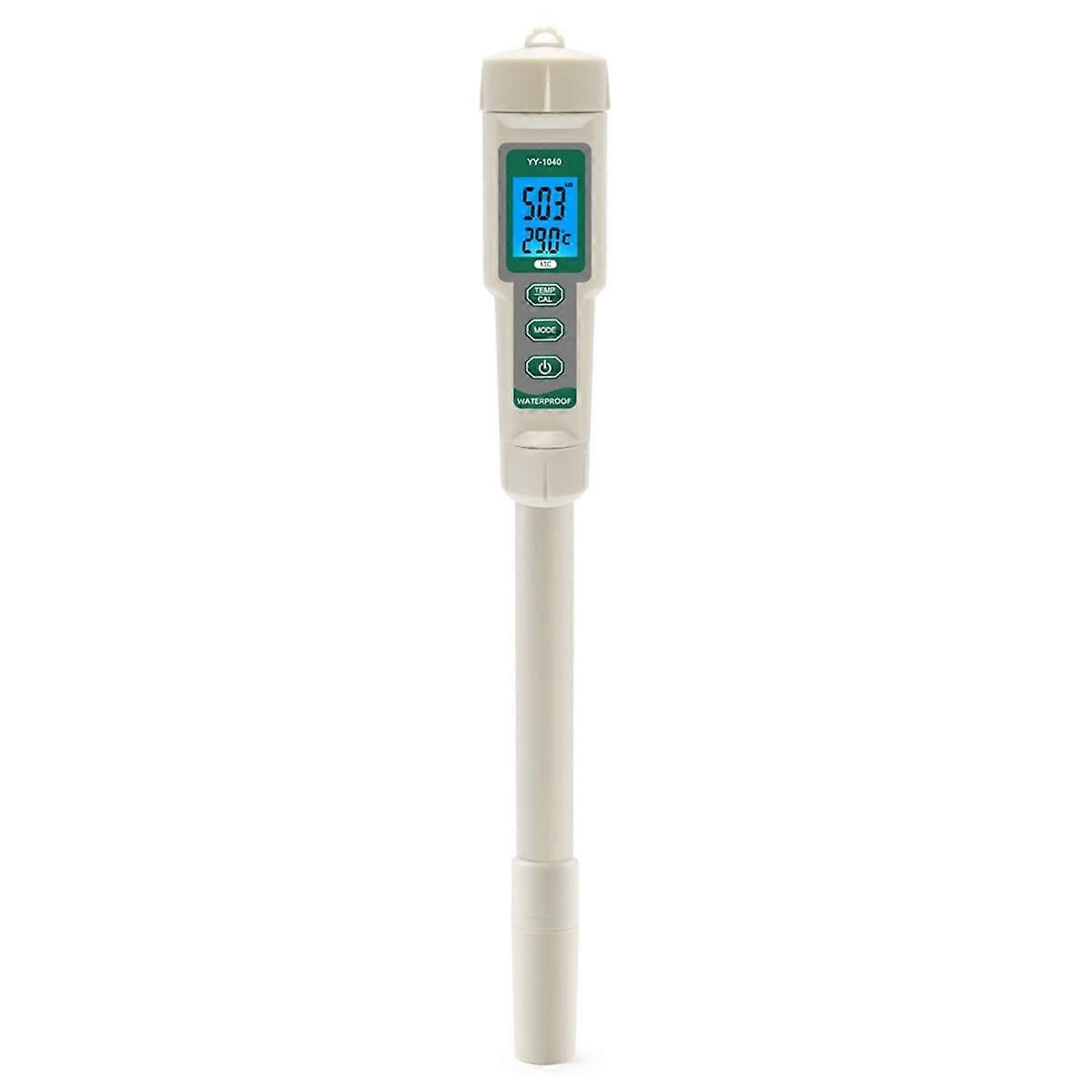 Professional Hydroponic Meter 4 in 1 PH EC TDS TEMP Tester Monitor Long Probes for Nutrient Solutio