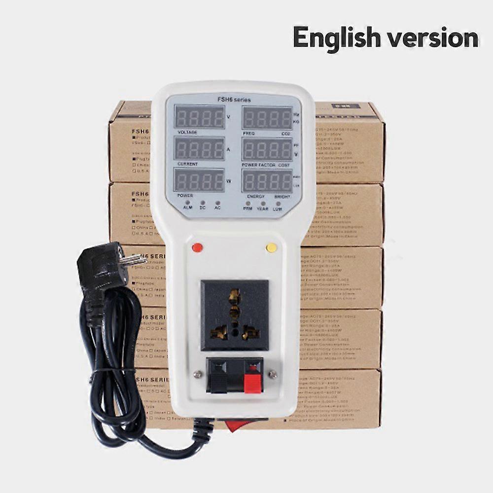 H Hp-9800 Handheld Analyzer Led Tester Meter Socket Measurable Current Voltage Power Factor Monitors