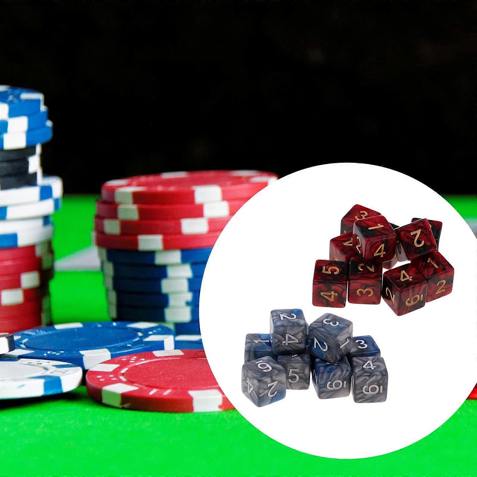 20pcs 6-sided Game Dice 16mm Dice for Board Games /Teaching Math