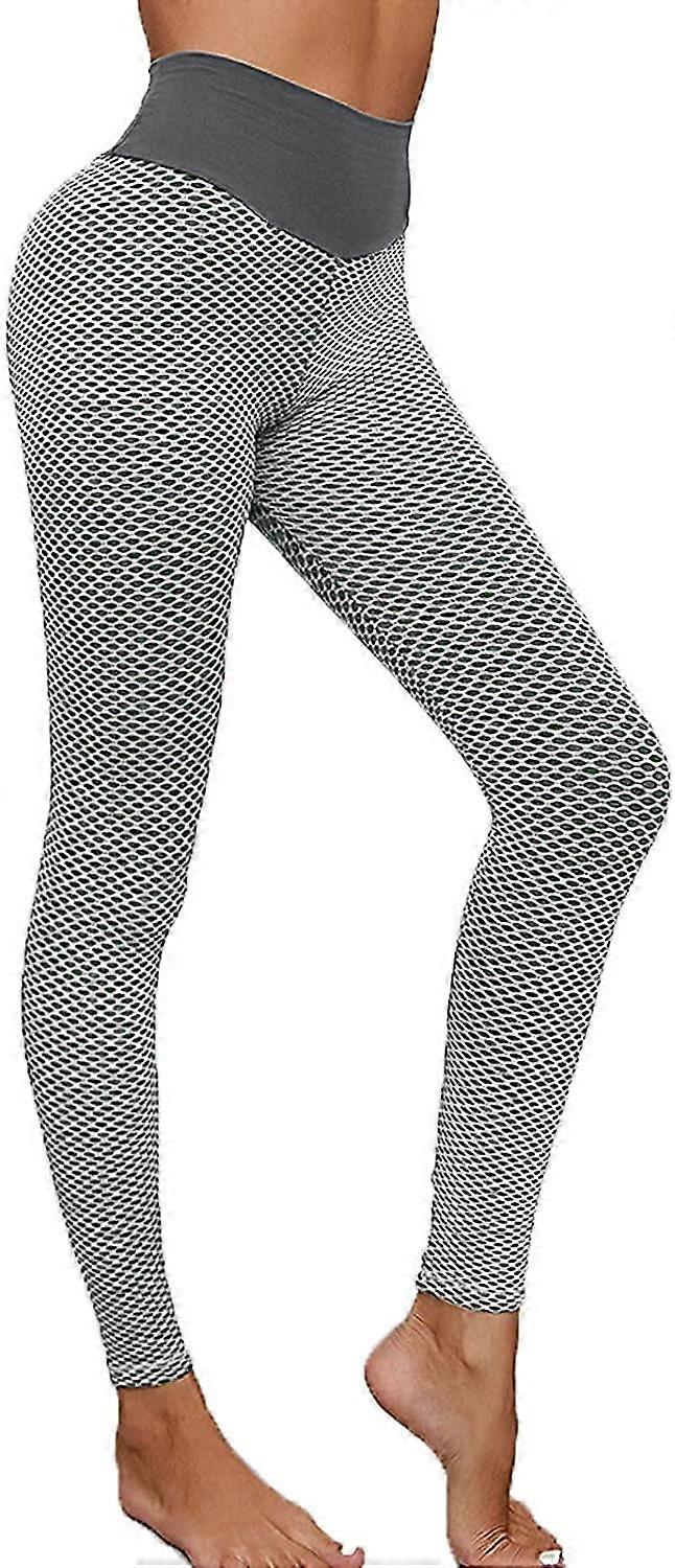 Donna Pantaloni da Yoga Anti-cellulite Push Up Ruche Vita Alta Leggings Donna Pantaloni da Yoga Anti-cellulite Push Up Ruche Vita Alta Leggings