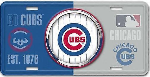 Placa de Licença Chicago Cubs MLB Bullseye