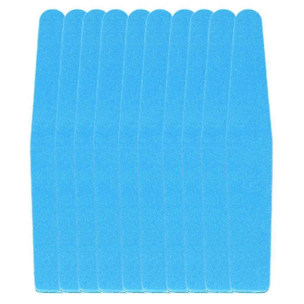 10 יח 'כלי מניקור מסמר קובץ ציפורניים רצועת ציפוי ציפורניים נייר זכוכית דו צדדי-ygwl