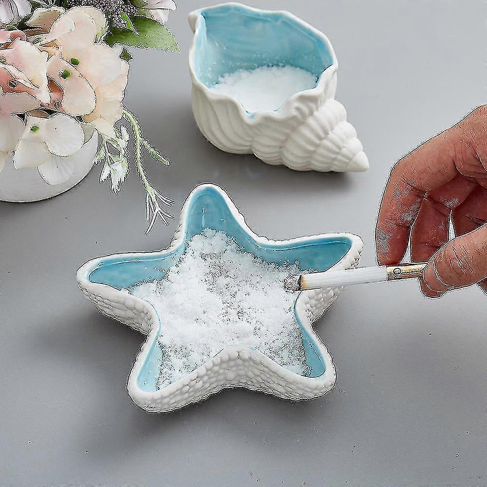 Ceramic Ashtray Cute Cartoon Ashtray Shell Creative Personality Trendy Shell