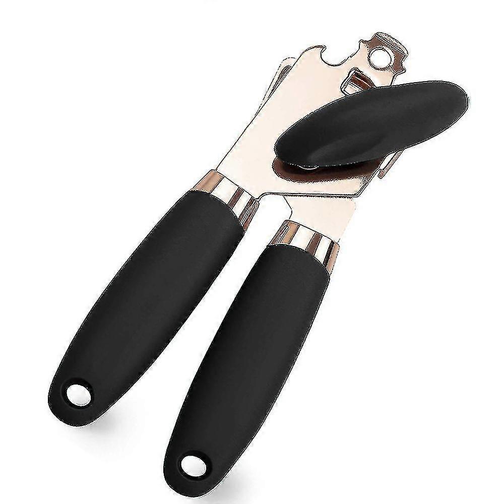 Manual Can Opener With Anti Slip Grip Smooth Edge Ergonomic