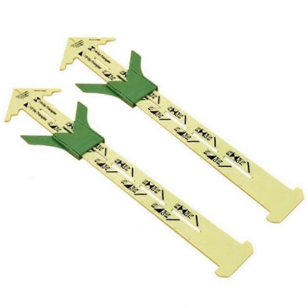 5-In-1 Sliding Gauge Measuring Sewing Tool Patchwork Tool Ruler Tailor Tool 2pc