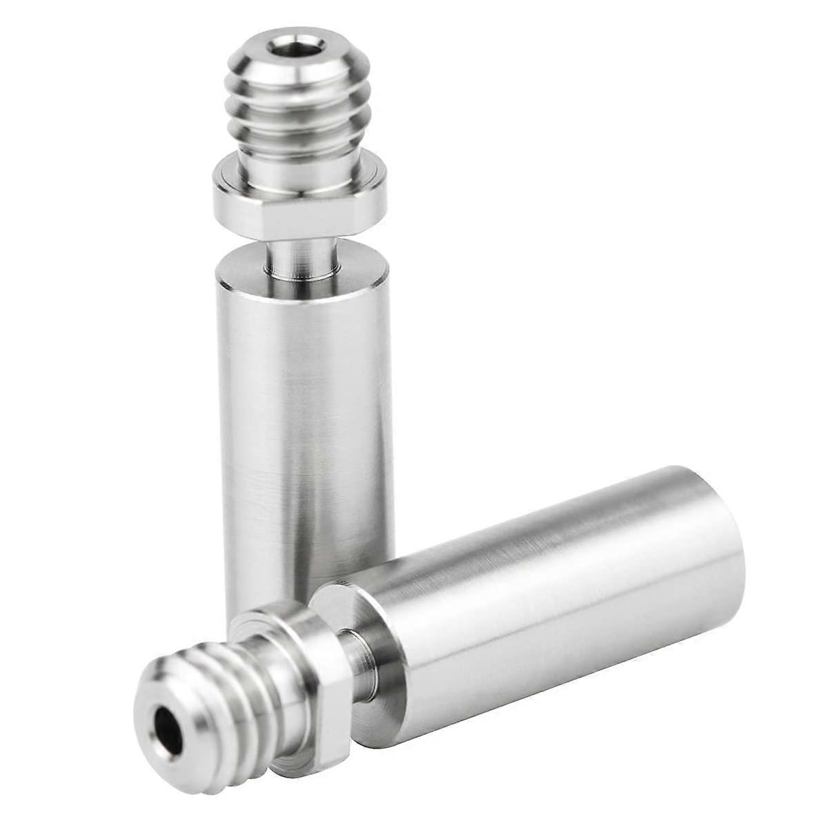 2-pack termorör i titan för Creality Cr10, S4 S5, Cr10S, Ender3 V2, Ender 3 Pro, Cs3 Hotend 3D-skrivare (Tc4 Upgrade All Metal Versions)