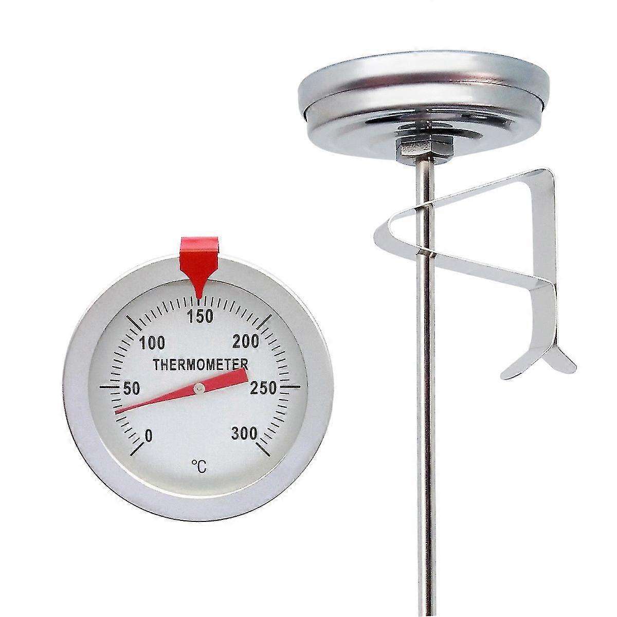 Frying Pyrometer Stainless Steel Instant Read Dial Pyrometer For Food Simmered In Syrup Delicious Grilled Meat Soup 15cm
