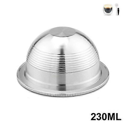 Las cápsulas de cápsulas de café de acero inoxidable se ajustan a Nespresso Vertuo reutilizable recargable