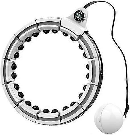 Intelligent weighted hula hoop, detachable and adjustable size, 360-degree massage without falling off, smart display