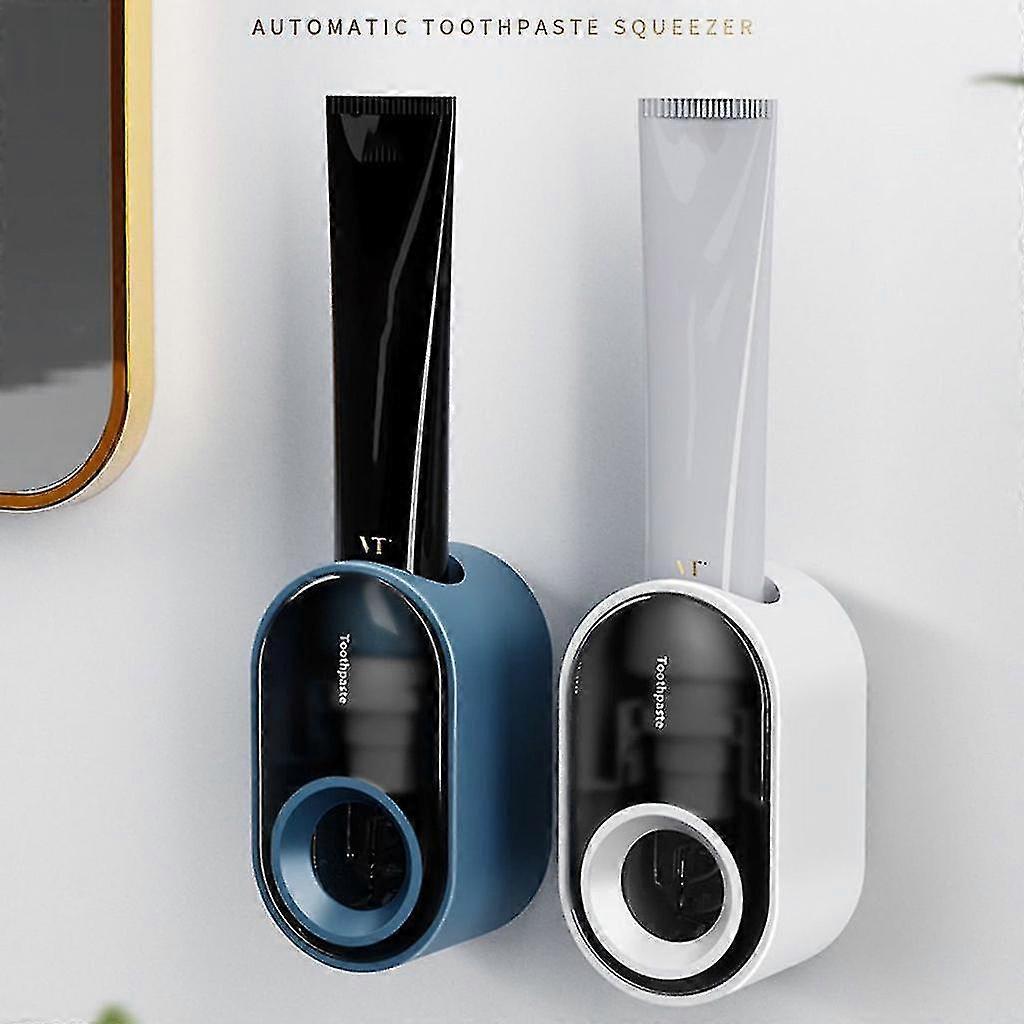 1pc Automatic Toothpaste Dispenser Space-saving Toothbrush Squeezer Wall Mounted