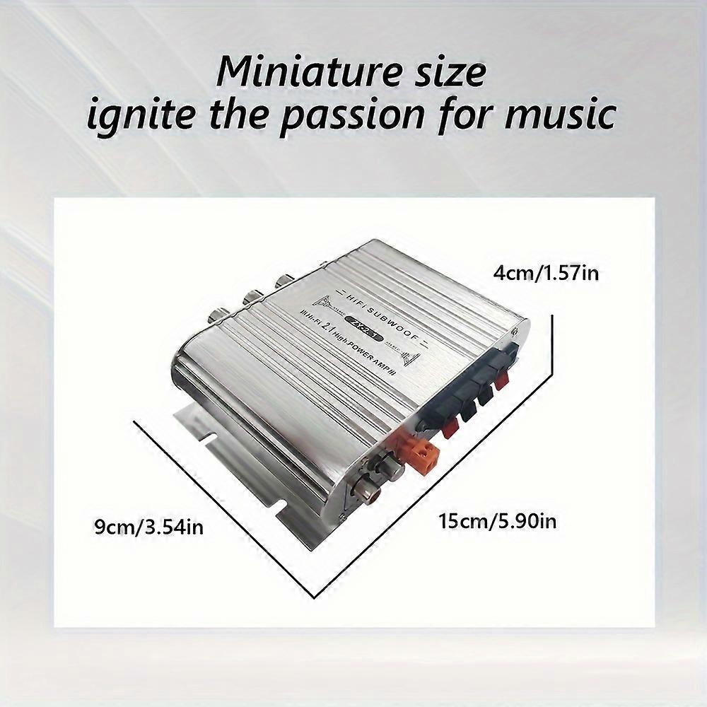 Mini Car Amplifier 2.1 Channel Car Amplifier HIFI Car Amplifier
