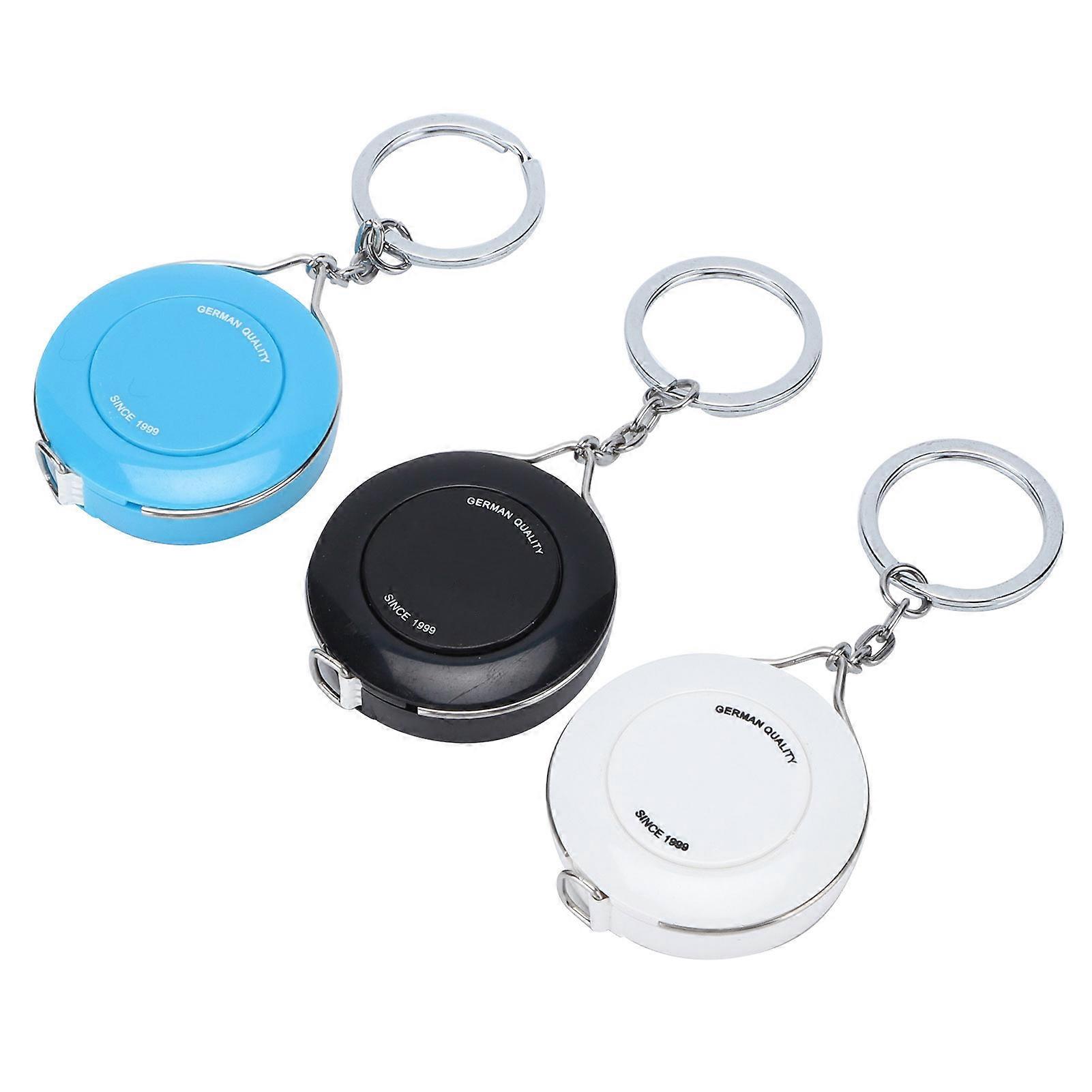 3 Pack Small Fabric Soft Tape Measures with Retractable Plastic Shells