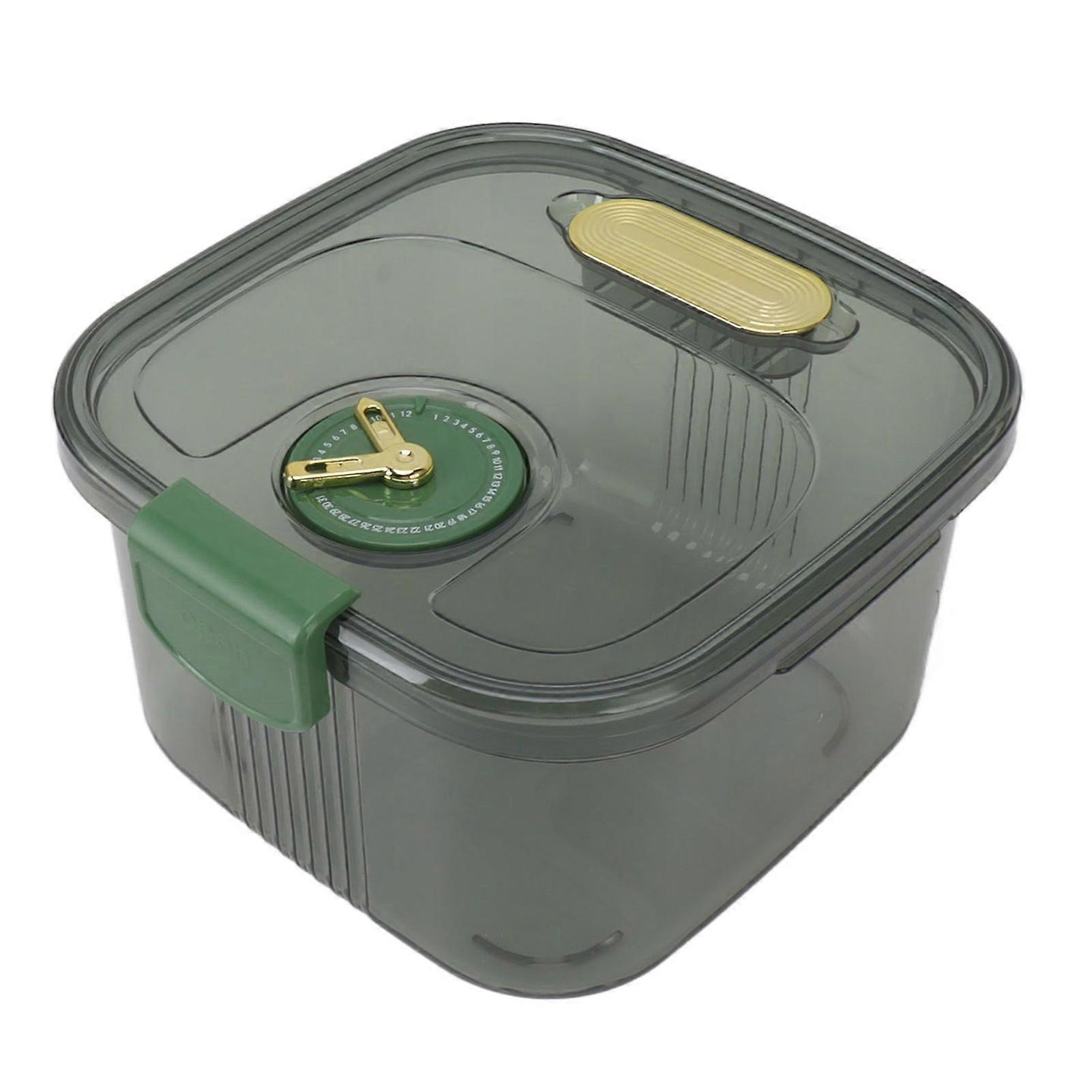 Airtight Rice Container Stackable Transparent with Date for Grains Flour Snacks Sugar 5kg