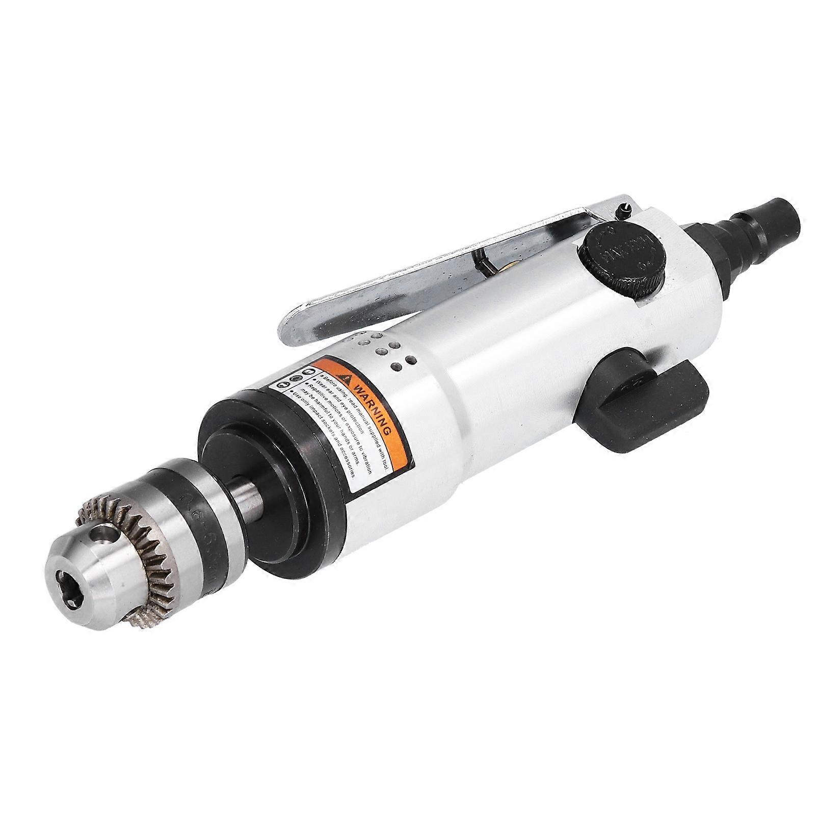 Industrial Air Drill Straight Type Multifunctional Pneumatic Drill 3/8in Chuck RustProof Durable