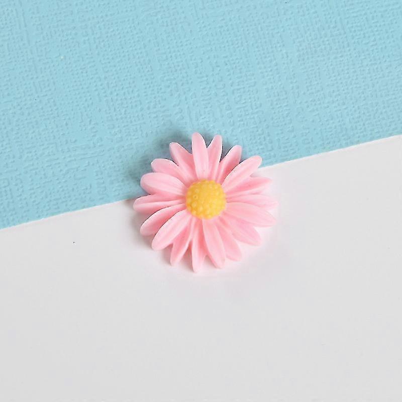 sunflower daisies imitation jam cream glue diy accessories material for phone cases colorful resin flowers 10-pieces set