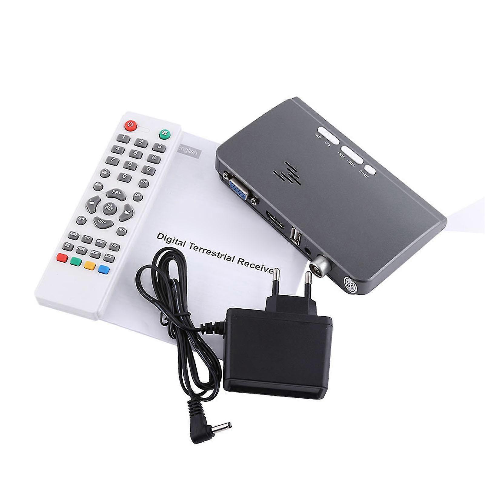 1080P HD HDMI TV Box Tuner Receiver Converter with VGA Port and Remote Control
