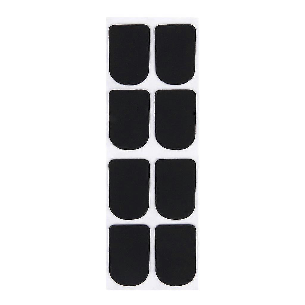 8pcs Clarinetsoprano Saxophone Sax Mouthpiece Patches Pads Cushions Black---0.8mm