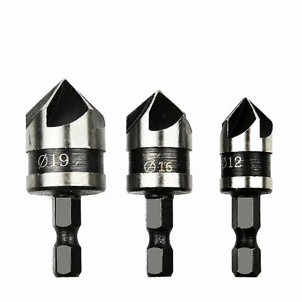 3-piece Set Of Metal 5-blade 90 Degree Chamfering Knife