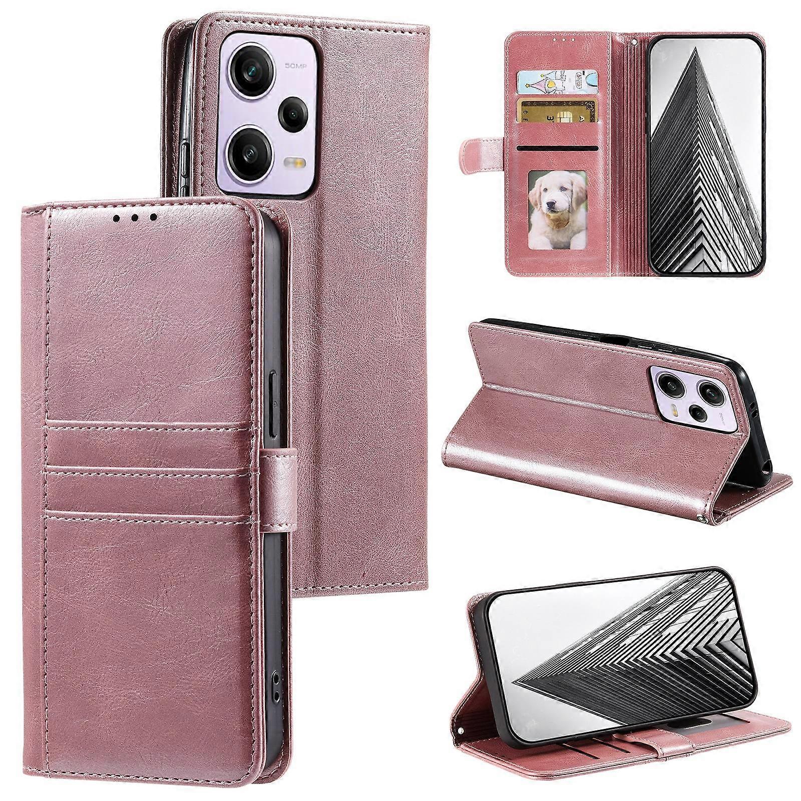 6-Card Wallet Leather Case For Xiaomi Redmi Note 12 Pro 5G