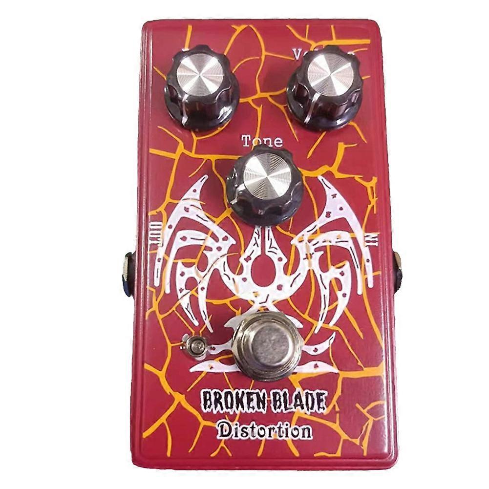 Guitar Effect Broken Blade Distortion Pedal,with Dist/Volume and Tone Pedal,Distortion Effect Pedal