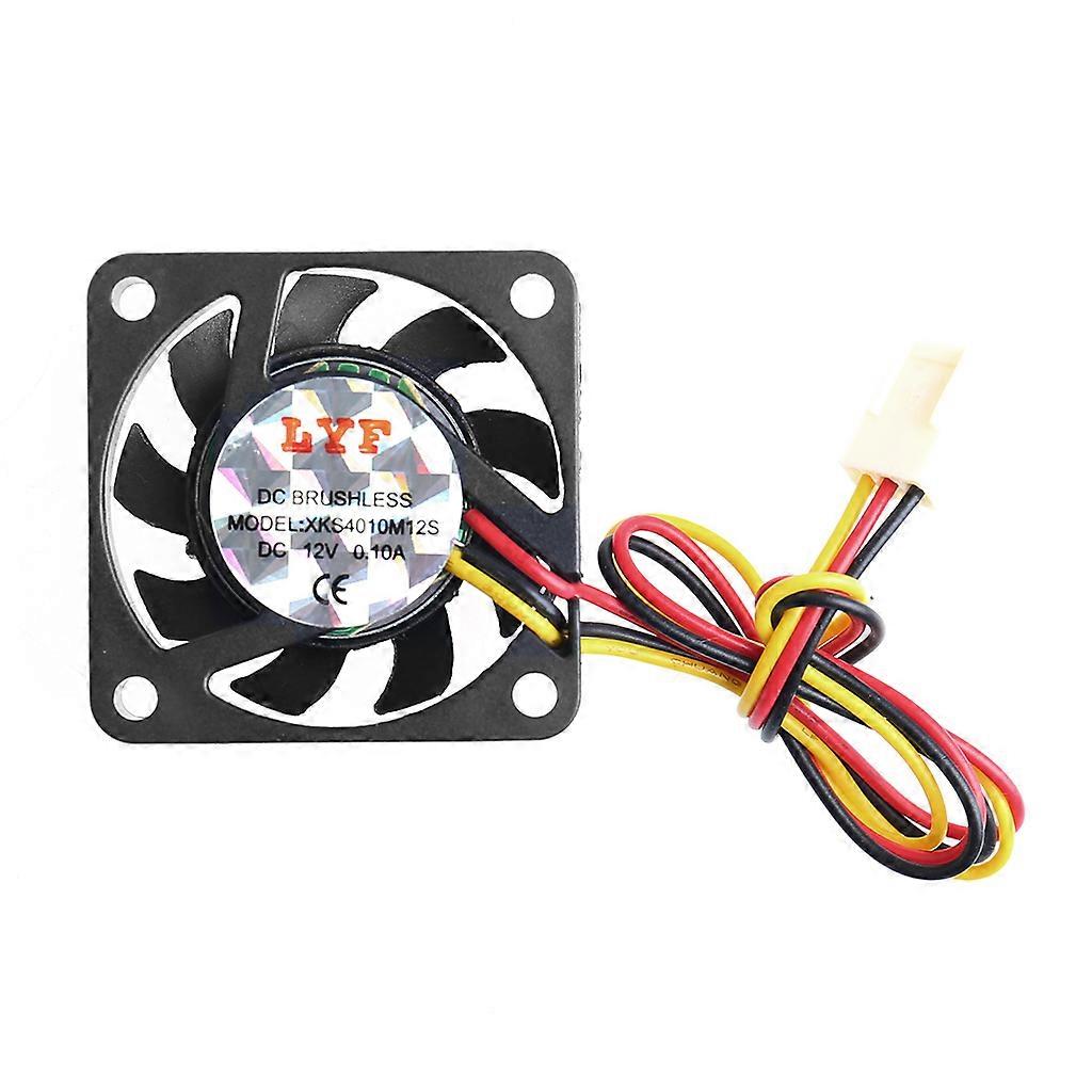 for DC 12V 0.10A 3-Pin 40x40x10mm PC Computer CPU System Brushless Cooling Fan 4